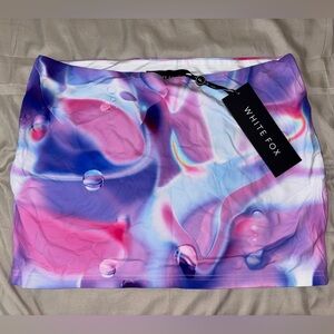 White Fox Mini Skirt